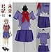 ECSEO The Future Diary Gasai Yuno Mirai nikki Top Skirt Set Cosplay Costume (M)