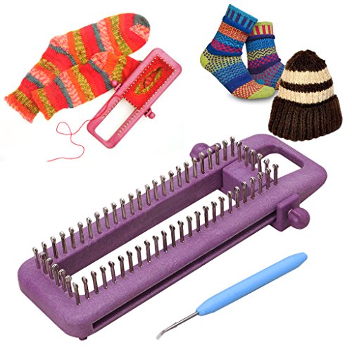 Hacloser Adjustable Sock Loom Kit Knitting Socks Scarf Hat DIY Hand Craft Tool Plastic