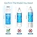AQUA CREST LT1000PC ADQ747935 MDJ64844601 NSF Certified Refrigerator Water Filter, Replacement for LG® LT1000P®, LT1000PC, LT1000PCS, ADQ74793501, ADQ74793502, Kenmore 469980, 9980, Pack of 1