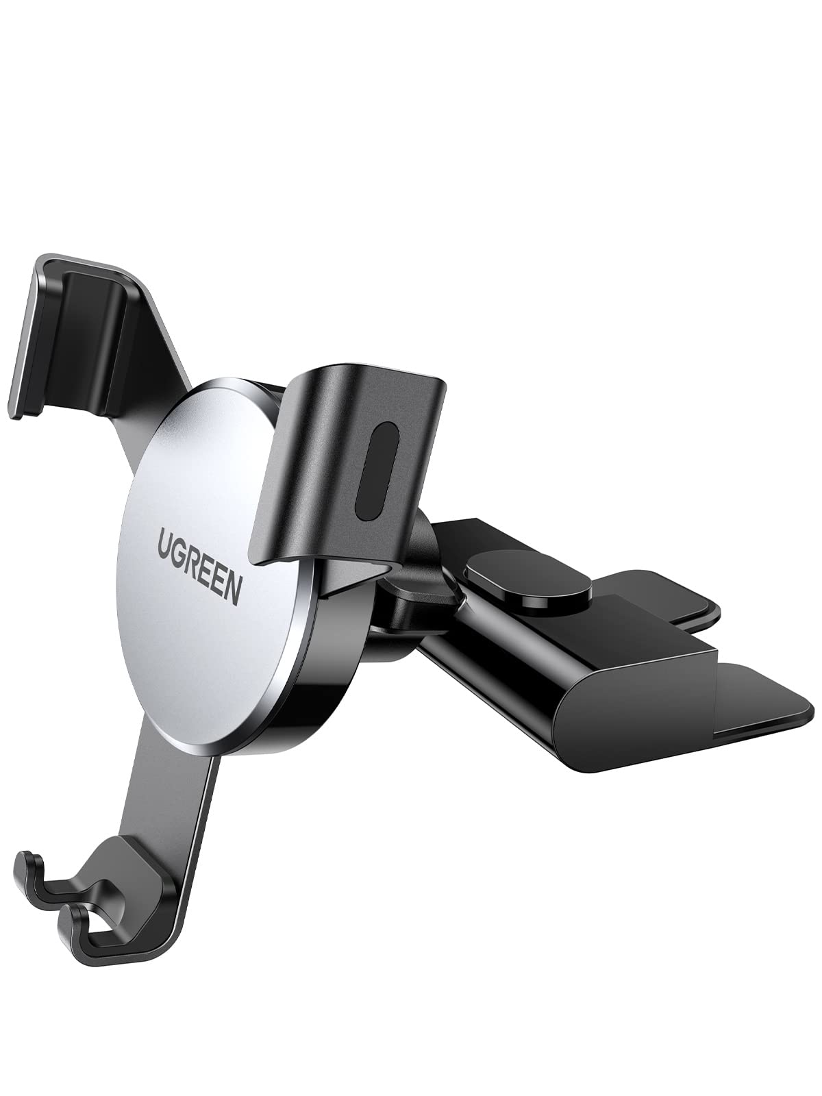 UGREEN Car Phone Holder CD Slot Auto Lock Gravity Car Mount Cradle Adjustable In Car Mobile Stand Compatible with 4-7 Inch iPhone 17 Pro Max Air 16 15 14 13 12 11