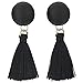 JOYJULY Beautiful Elegant Korean Style Long Thread Tassel Drop Dangling Earrings Ear Studs