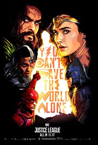 Justice League Movie Poster Limited Print Photo Ben Affleck, Gal Gadot Wonder Woman Batman Superman The Flash Size 16x20 #3