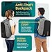 Anti Theft Backpack Laptop Water Resistant Business Computer Bag Back Functional External USB Charge Port for Work College School Travel. Improved Design 2018