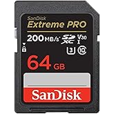SanDisk 64GB Extreme PRO SDXC UHS-I Memory Card - C10, U3, V30, 4K UHD, SD Card - SDSDXXU-064G-GN4IN