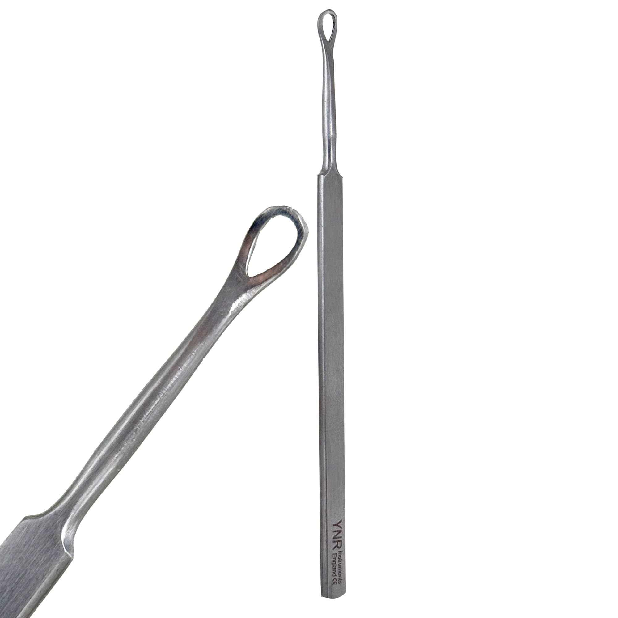 YNR Ear Wax Remover - Ear Wax Removal Tool, Stainless Steel, Ear Cleaner Surgical Set, Travel Friendly Design | (Silver)