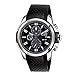 Citizen Eco-Drive Weekender Chronograph Mens Watch, Stainless Steel with Polyurethane strap, Black (Model: CA0420-07E)
