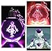 Design #1 Freezer Dragon Ball Z Crystal Led KeyChain 7 Colors Changing Cycle