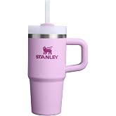 STANLEY Quencher H2.0 Flow State Tumbler, 14 oz, Soft Orchid | Handle and Straw | 3-Position Lid | Cup Holder Compatible for Travel | Insulated Stainless Steel Cup | BPA-Free
