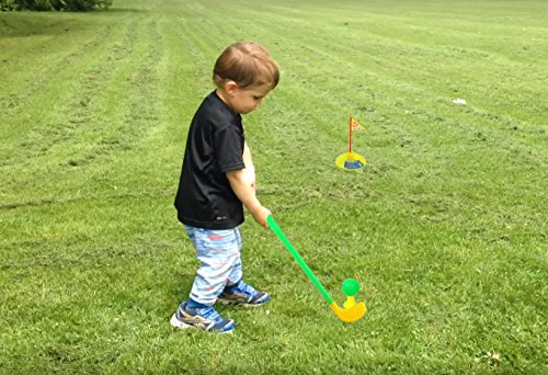 image for ORZIZRO Plastic Golf Clubs, Educational Golf Toys Sets for Toddlers Ki