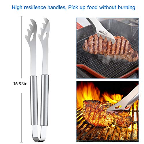 FYLINA BBQ Grill Set 5-Piece Stainless Steel Grill Tool Set Superior Grilling Accessories Aluminum Storage Case- Outdoor Grill Kit for Men Women