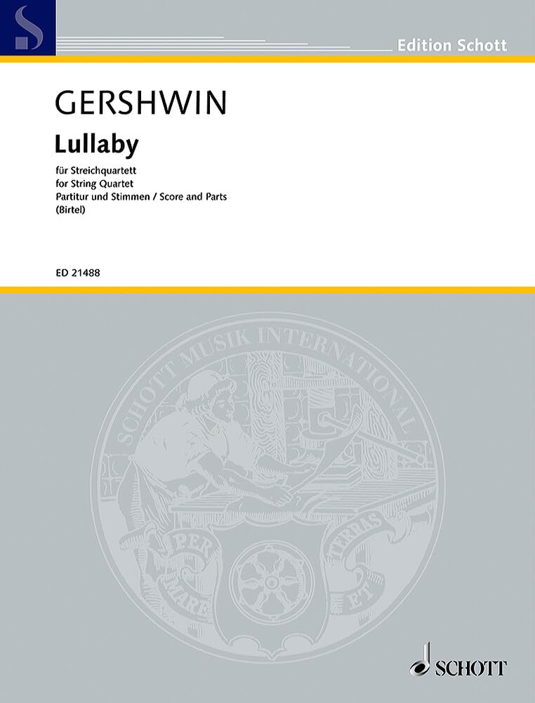 Lullaby: string quartet. Partition et parties.