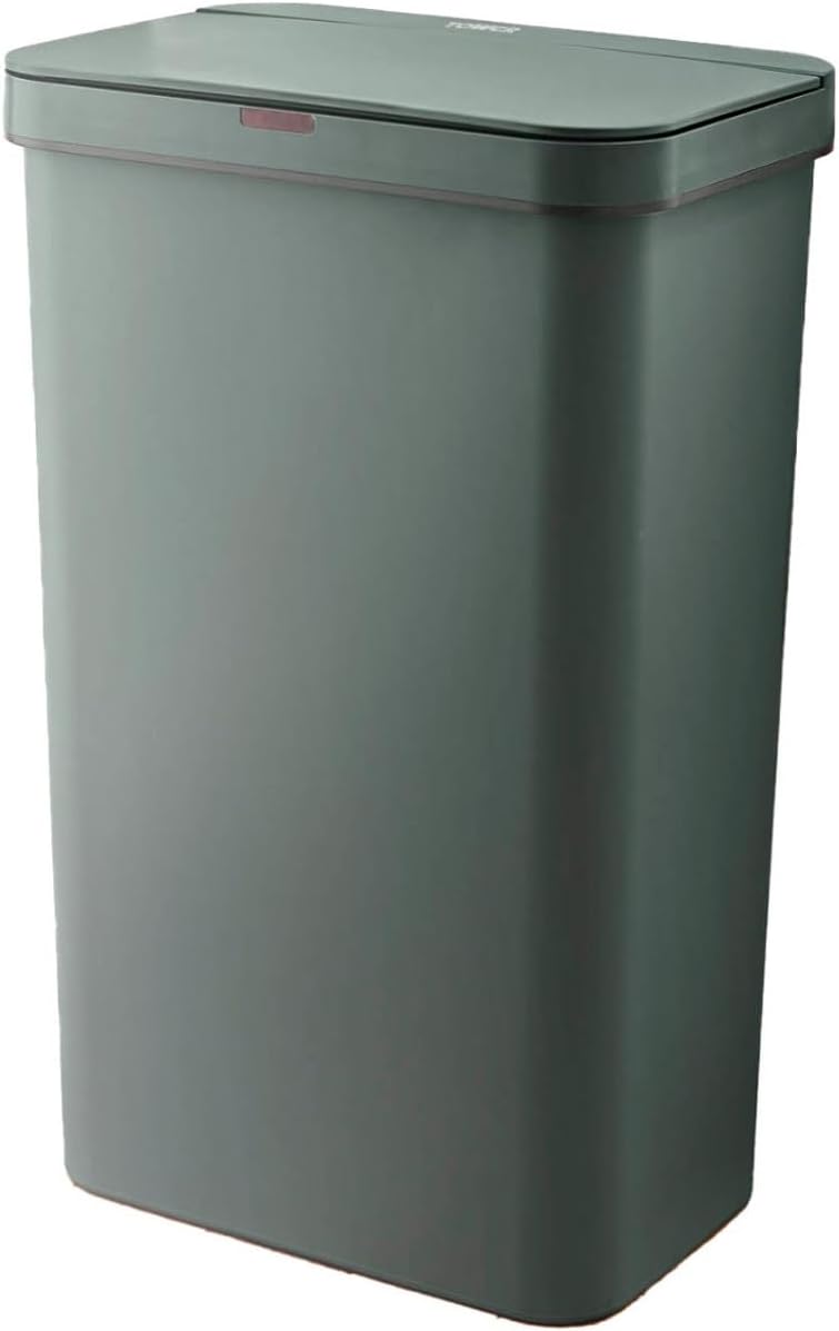 Tower 50L Forest Green Sensor Bin with Bin Liner Retainer Ring