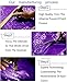 ShinyBeauty Sequin Curtains 2 Panels Purple 2FTx8FT Sequin Photo Backdrop Royal Purple Sequin Backdrop Curtain Pack of 2 Shimmer Fabric Backdrop Party Photographic Studio Photo Backgrounds