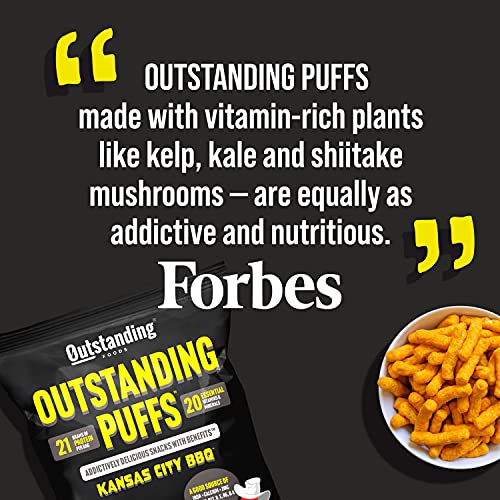 Outstanding Puffs High Protein Healthy Snacks Plant Based, Vegan