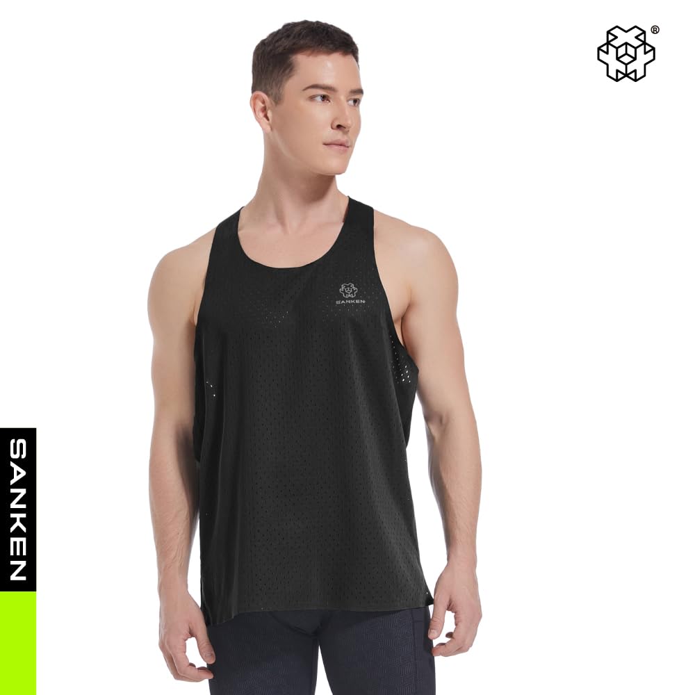 Sanken Men's Seamless Running Tank Tops Ultra