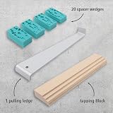 Wolfcraft Laminate Parquet Cork Laying Set 22 Pcs Spacing Guides Pulling Ledge view 2