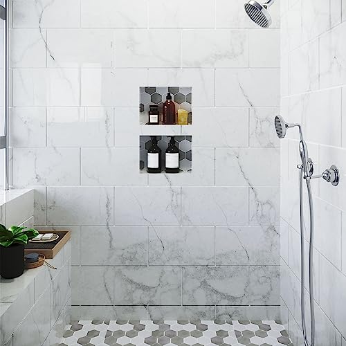 Houseables Shower Niche, Insert Storage Shelf, 12x20 Inch, Installation