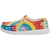 HEYDUDE Women's Wendy Mandala Tie Dye Size 6 | Women’s Shoes | Women’s Lace Up Loafers | Comfortable & Light-Weight