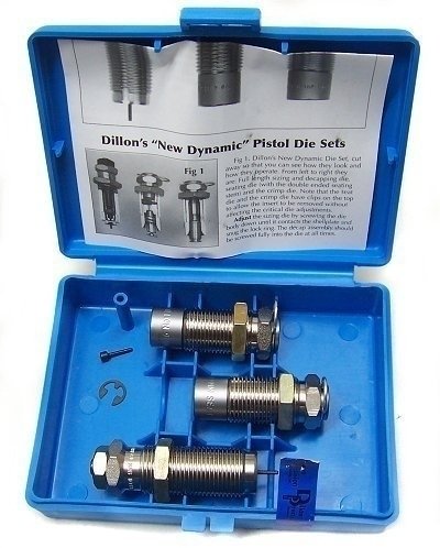 Dillon Precision 14406 9mm Pistol 3 Three Die Set Carbide Handgun Dieset Steel