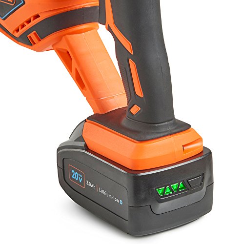 VonHaus 20V Max Akku Säbelsäge, Variabler Geschwindigkeitsschalter, 2 Sägeblätter für Holz, Hublänge 22 mm – inkl. Akku… – Bild 7