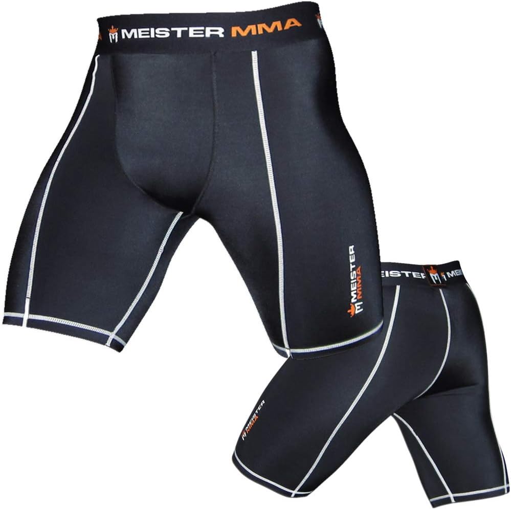 Meister MMA Compression Rush Fight Shorts w/Cup Pocket : Clothing