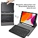 IVSO Keyboard Case for iPad 10.2 2019,iPad 7th Generation Keyboard Case with Pencil Holder,Case with Magnetically Detachable Keyboard Wireless Front Prop Stand Cover for iPad 10.2 inch Tablet(Black)