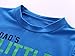 AJia Kids 2 Piece Short Sleeve Shirt and Shorts for 1 to 5 Years Olds Little Boy (3 Years (100), Blue/White)