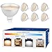 warmoon MR16 4W LED Bulbs(35W Halogen Bulbs Equivalent), Warm White, 3000K, 120 Degree Beam Angle, Corn Spotlight, Standard Size LED Light Bulbs(Pack of 6)