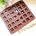 Ozera Silicone Ice Cube Trays with Lids for Whiskey and Cocktails, Keep Drinks Chilled-15 Cavity, One Size, Chocolate