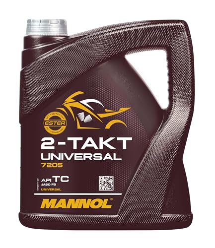 MANNOL 7205 2-Takt Motoröl mineralisch für Motorräder, Roller, 4L
