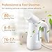 PICTEK Steamers for Clothes, Fast Heat-up Handheld Garment Steamer, Compact Portable Wrinkle Remover Fabric Steamer with Automatic Shut-Off, Pouch for Travel, Home, Office, 110ml