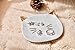 PUDDING CABIN Mini Kitty Cat Ring Dish Jewelry Trinket Tray