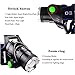 Amerzam Led Headlamp,3 Modes Super Bright LED Rechargeable Headlight with Rechargeable Batteries, Car Charger, Wall Charger and USB Cable for Outdoor Camping Hunting Running Hiking