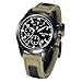 YISUYA Military Army Stopwatch Men’s Black Luminous Date Chronograph Watches Green Nylon Bracelet