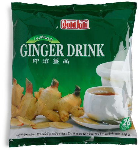 Gold Kili All Natural Instant Caffeine-free Ginger Drink, 20-Count Bags (Pack of 3) - //coolthings.us