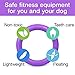 COLLAR Dog Toys Dog tug Double Dog Toy Training Rings Rubber Durable Floating Rings Teething Cleaner Dental Healthy for Outdoor Games Throwing catching Great for Medium Large Breeds