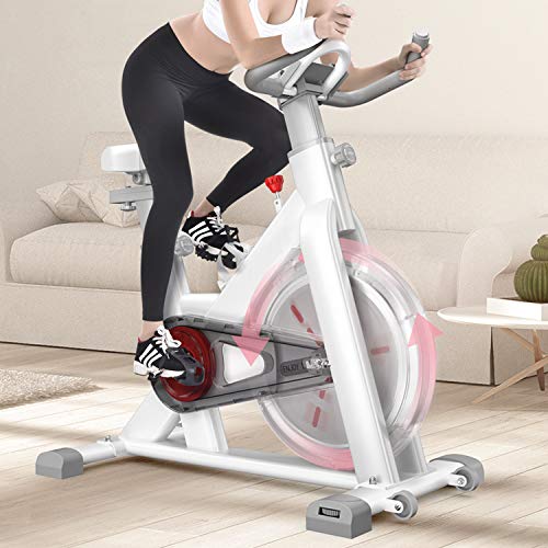 PUCHIKA-Indoor-Cycling-Bike-Heimtrainer-mit-LCD-Anzeige-Indoor-Speedbike-fuer-Fitness-Workouts-Zuhause-Verstellbarer-Sitzwiderstand
