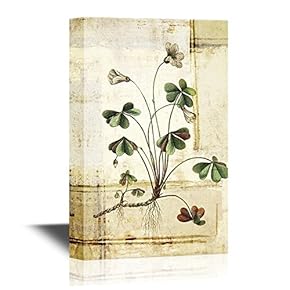 Canvas Wall Art - Flowers in Watercolor Paintings on Abstract Background - Gallery Wrap Modern Home Art | Ready to Hang - 12x18 inches