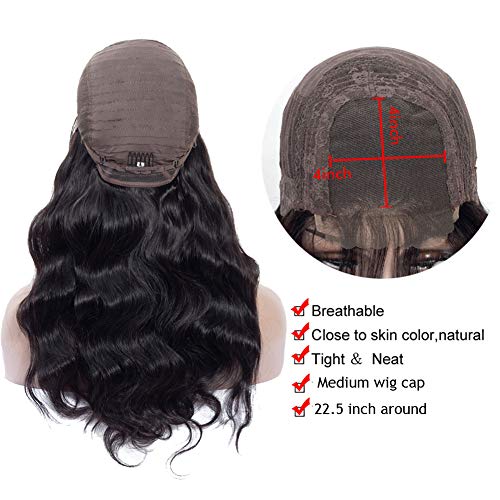 Healthair-9A-Lace-Front-Wigs-Human-Hair-12inch-Brazilian-Remy-Human-Hair-Lace-Front-Wigs-For-Black-Women-4X4-Body-Wave-Lace-Closure-Wigs-Human-Hair-Wigs-with-Baby-Hair-150-Density12-Wig