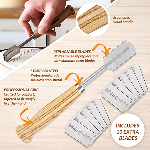 6 Bread+Bakers+Lame+Slashing+Tool