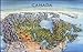 Unique Media Map: Canada With Ottawa/Folded