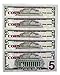 GoodOffer 5 Dollars Play Money - Realistic Prop Money 100 pcs. - Total of $500 Copy Money with Two Sides for Pranks, Games, Monopoly - Educational Play Money for Kids - Prop Five Dollar Bills 