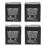 12V 5AH UPS Battery Replaces Vision CP1250, CP 1250-4 Pack