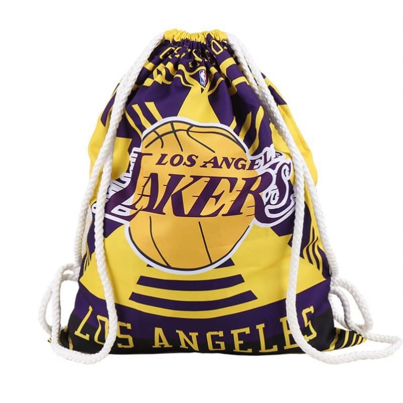 JIMCOM Pe Bags Drawstring&Basketball Bag, Lakers Basketball&Basketball Accessories