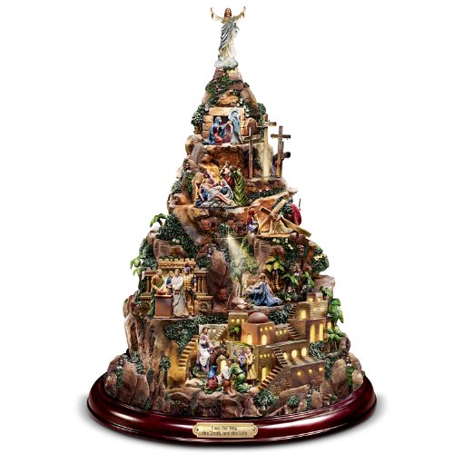 Thomas Kinkade Christian Tabletop Home Decor: Faith Mountain by The Bradford Exchange