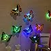 Ikevan 10 Pcs Wall Stickers Butterfly LED Lights Wall Stickers Colorful Light 3D Simulation butterfly Luminous Wall stickers House Kid Bedroom Decoration