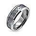 Bling Jewelry Blue Silver Tone Celtic Knot Dragon Inlay Couples Titanium Wedding Band Rings for Men for Women Comfort Fit 8MM
