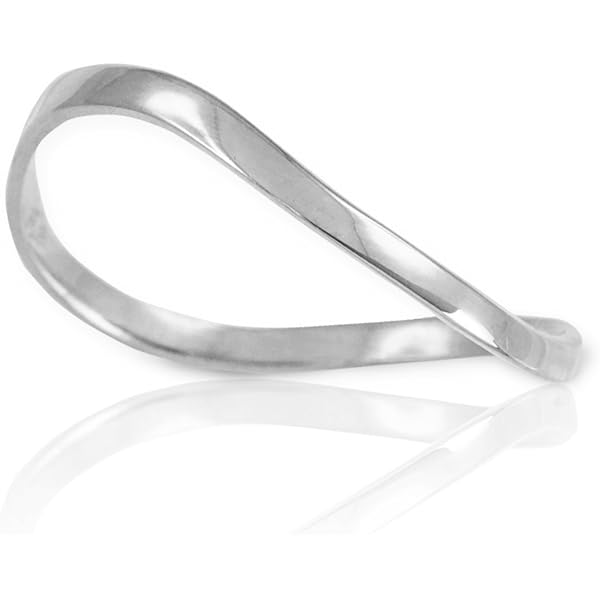 Polished 925 Sterling Silver Open Design Thumb Ring - Size 10.75, Diamond-Cut Band, Made In USA - View #12
