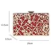 Fawziya Floral Handbags For Womens Purse Party Clutches-Red