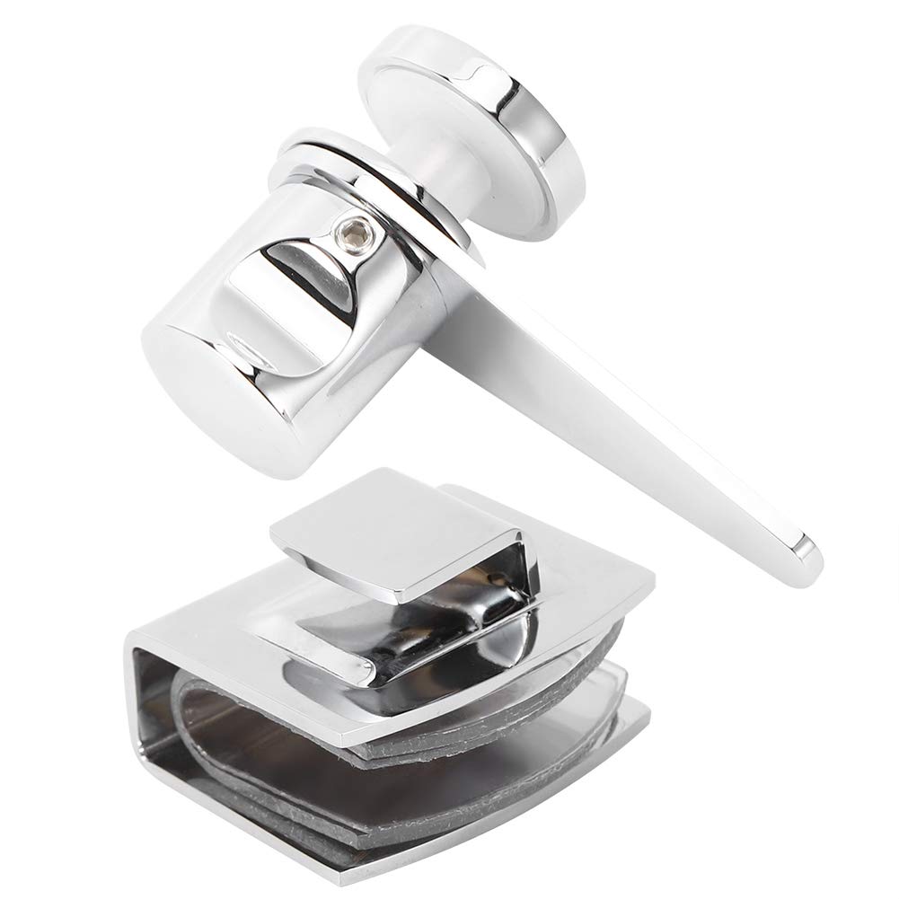 Fdit Bathroom Door Latch, Stainless Steel 304 Door Latch Household Bathroom Shower Room Glass Door Latch Bolts Lock Gate Hardware Accessory